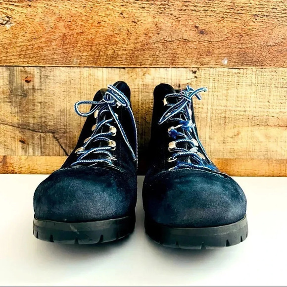 Vintage Calzaturificio The Alps Fabiano Suede Hiking Trail Mountaineering Boots - Picture 3 of 9